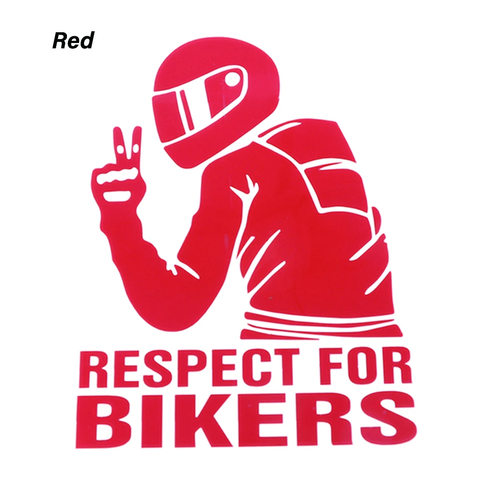 Autocollants de voiture 13x20cm, étiquette de Respect pour les motards, étiquette en vinyle drôle pour poignée de porte de voiture, décalcomanies de carrosserie, accessoires de décoration: Marron