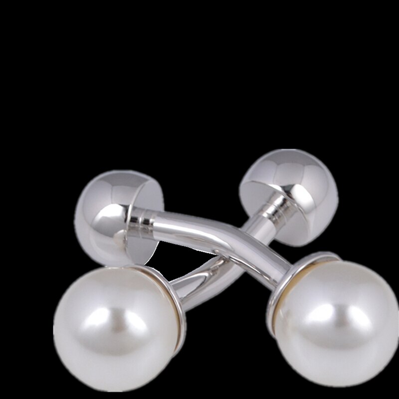 FLEXFIL jewelry shirt cufflinks for mens Brand cuff links buttons abotoaduras pearl