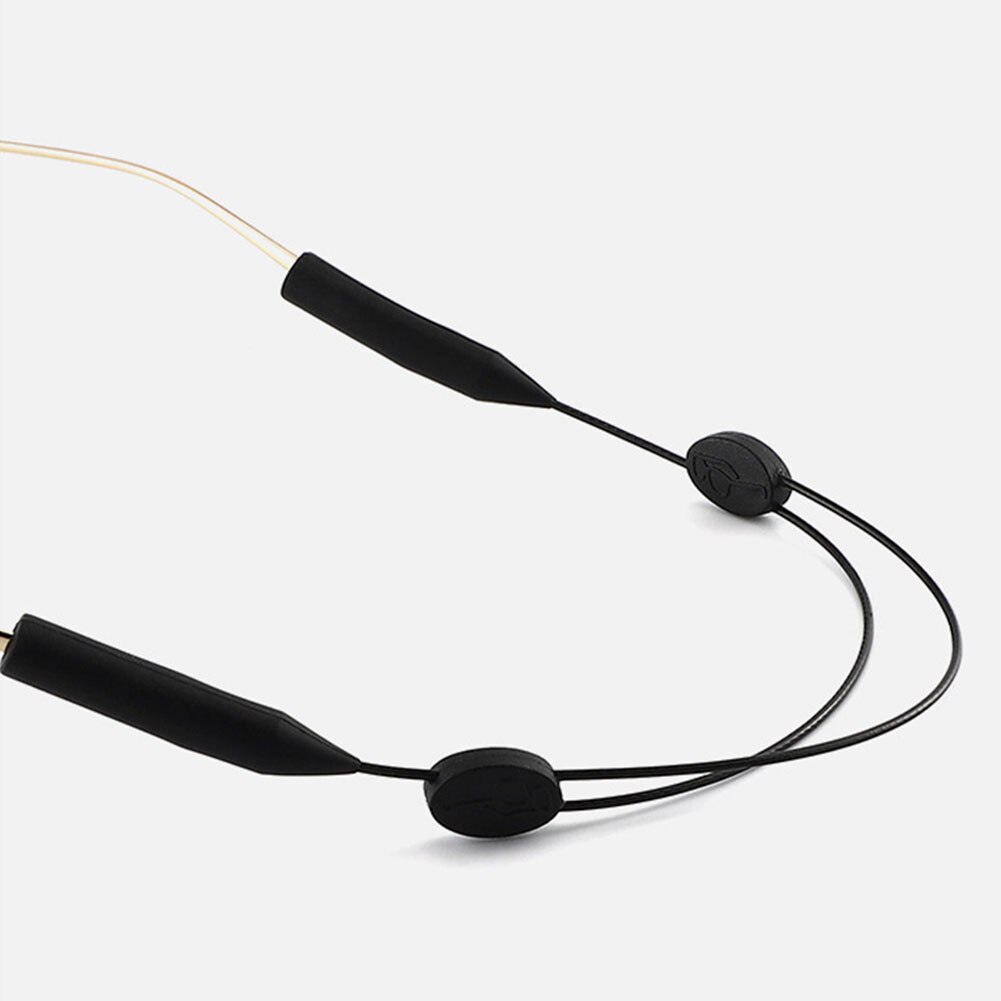 25-35CM Candy Color Elastic Silicone Eyeglasses Straps Sunglasses Chain Sports Anti-Slip String Glasses Ropes Band Cord Holder