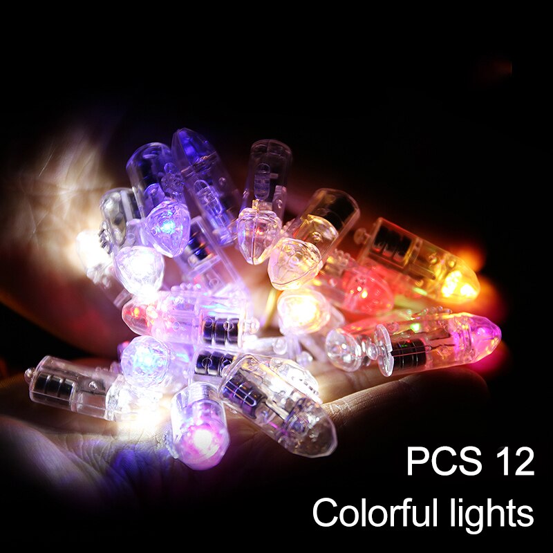 Lanterne chinoise suspendue en papier, 12 pièces/lot, lanterne dorée pour mariage, Festival, fête, mariage, décoration extérieure: Color light bulb