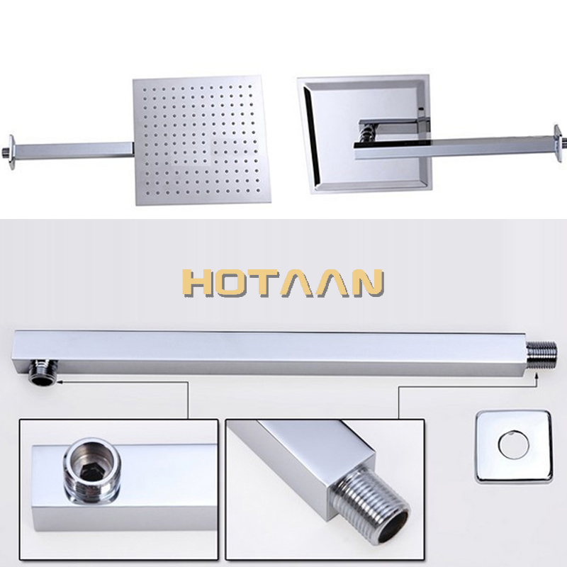 12 inch shower head with arm 300*300 stainless steel head shower with shower arm top water saving rain shower Chuveiro YT5115-12