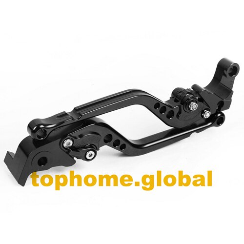 Voor yamaha  r3 r25 -  lange koppelingsremhendels cnc verstelbaar 10 kleuren: Zwart