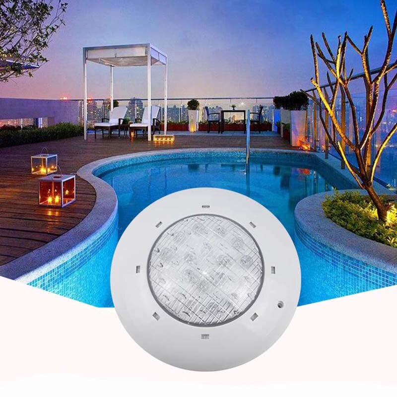 Led poolljus 12v 24w 36w smd kall vit led vattentät poolljus utomhus undervattensljus vägg pool vit party vattentät li