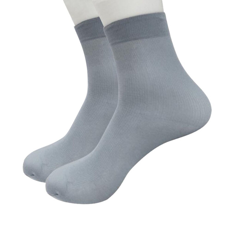 8 paar Herren Socken Businness lässig Einfarbig Socke Frühling Sommer Atmungsaktiv Bambus Faser Socken Männlichen Skarpetki meia: grau1