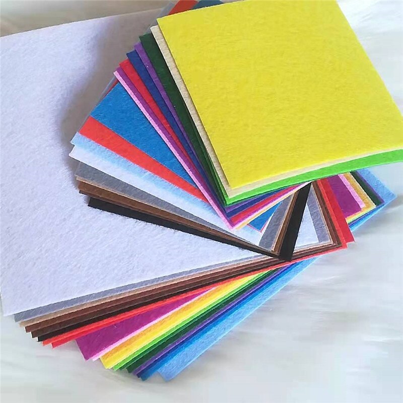 1 Set Felt Fabric Eco-friendly Non-Woven Patch Scrapbook Material DIY Crafts Christmas Felt Decorations Sewing Fabric