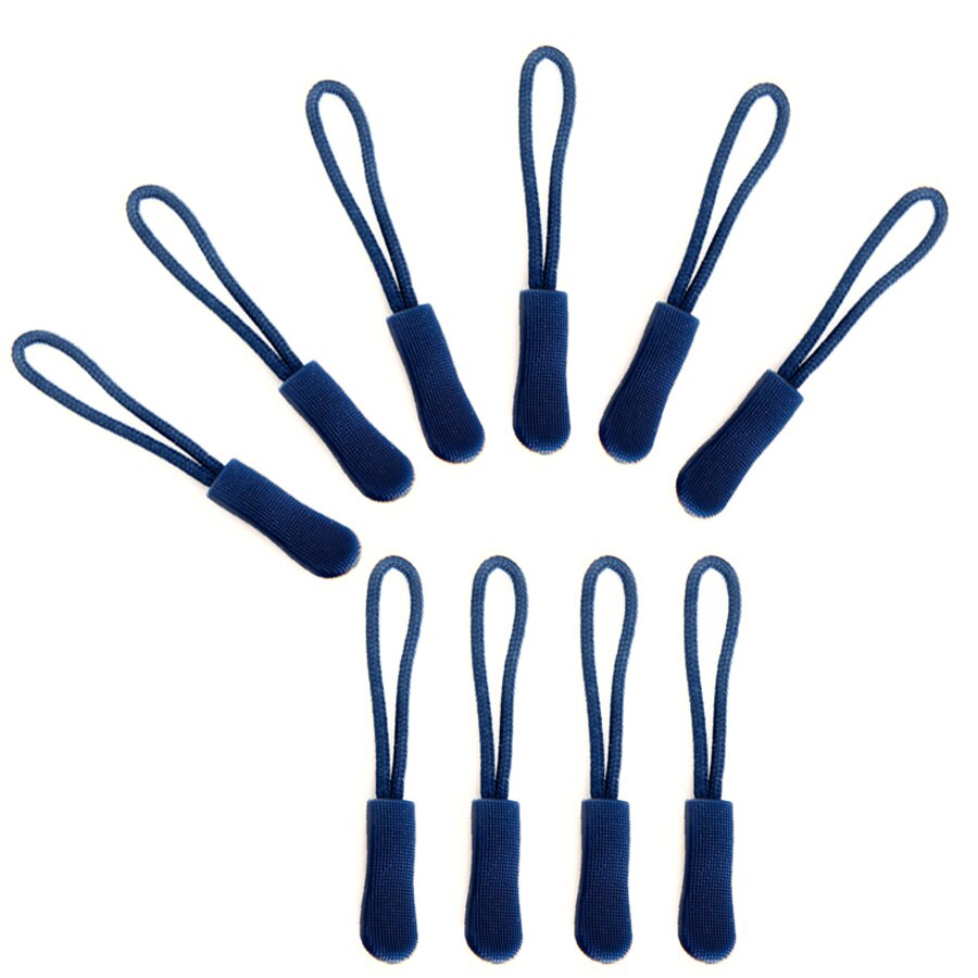 20Pcs/Lot Anti-theft Zipper Tail Rope Clothing&bags Longer Zipper Rope Blue Outdoor Camping Travel Kit