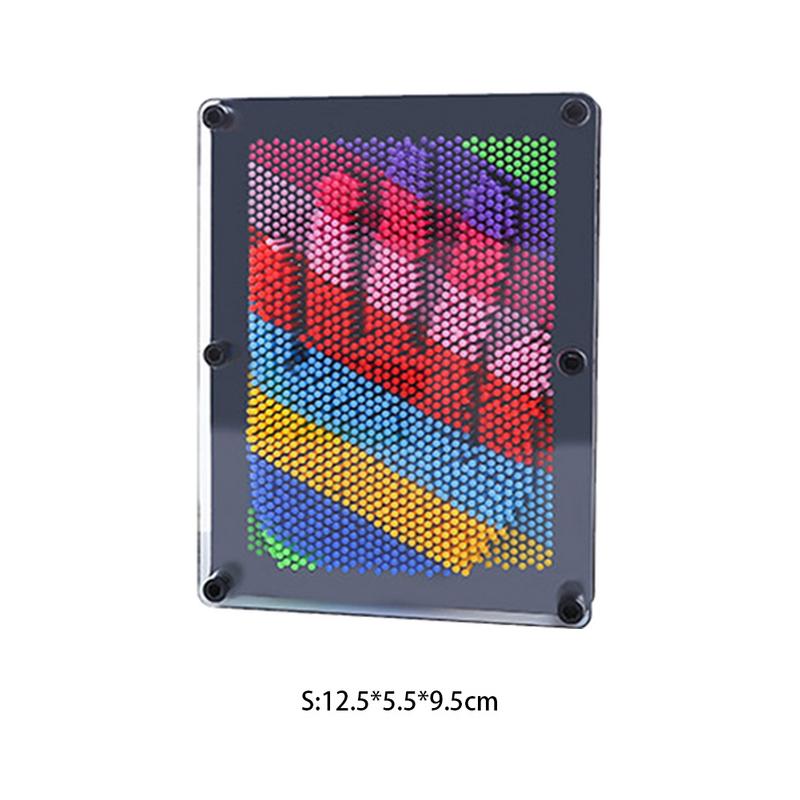 1 PC 3D Clone Pin Art Plastic Speelgoed Grappig Spel Pinart 3D Clone Vorm Pin Art Shoumo Kleurrijke Naald Kind krijgen Gezicht Palm Model: S