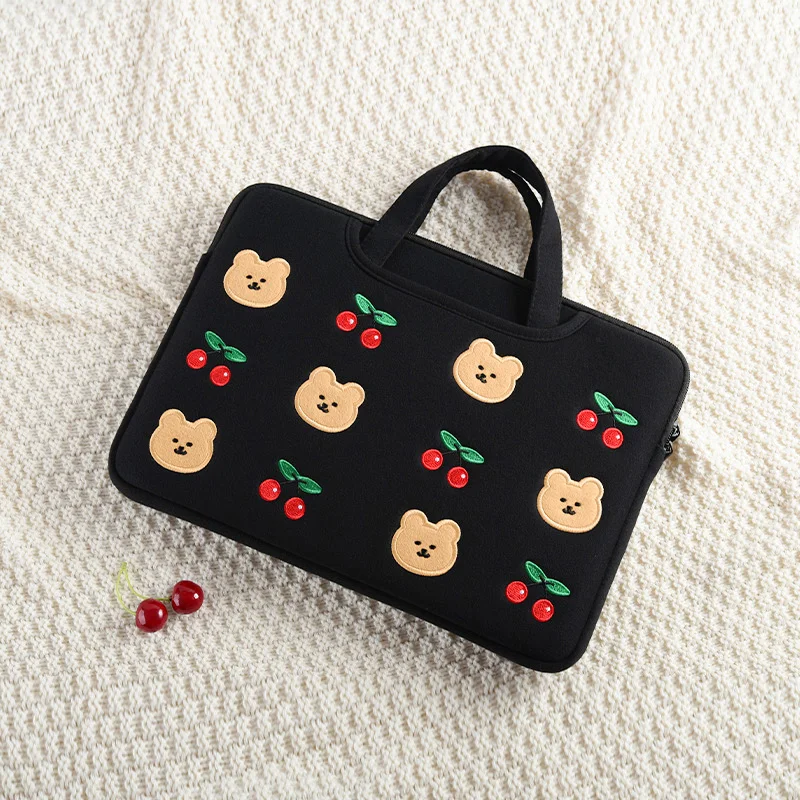 Cute Laptop Handbag For Ipad Pro11 Macbook Air 13.6 15.3 Pro13.3 14 16 Xiaomi Lenovo 15.6 Inch Shockproof Notebook Pouch