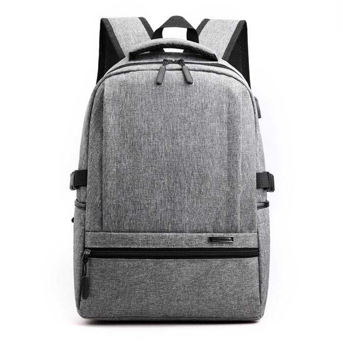 FengDong waterproof school bags for boys usb book bag teen girl school backpack schoolbag kids back pack laptop bags for men: grey