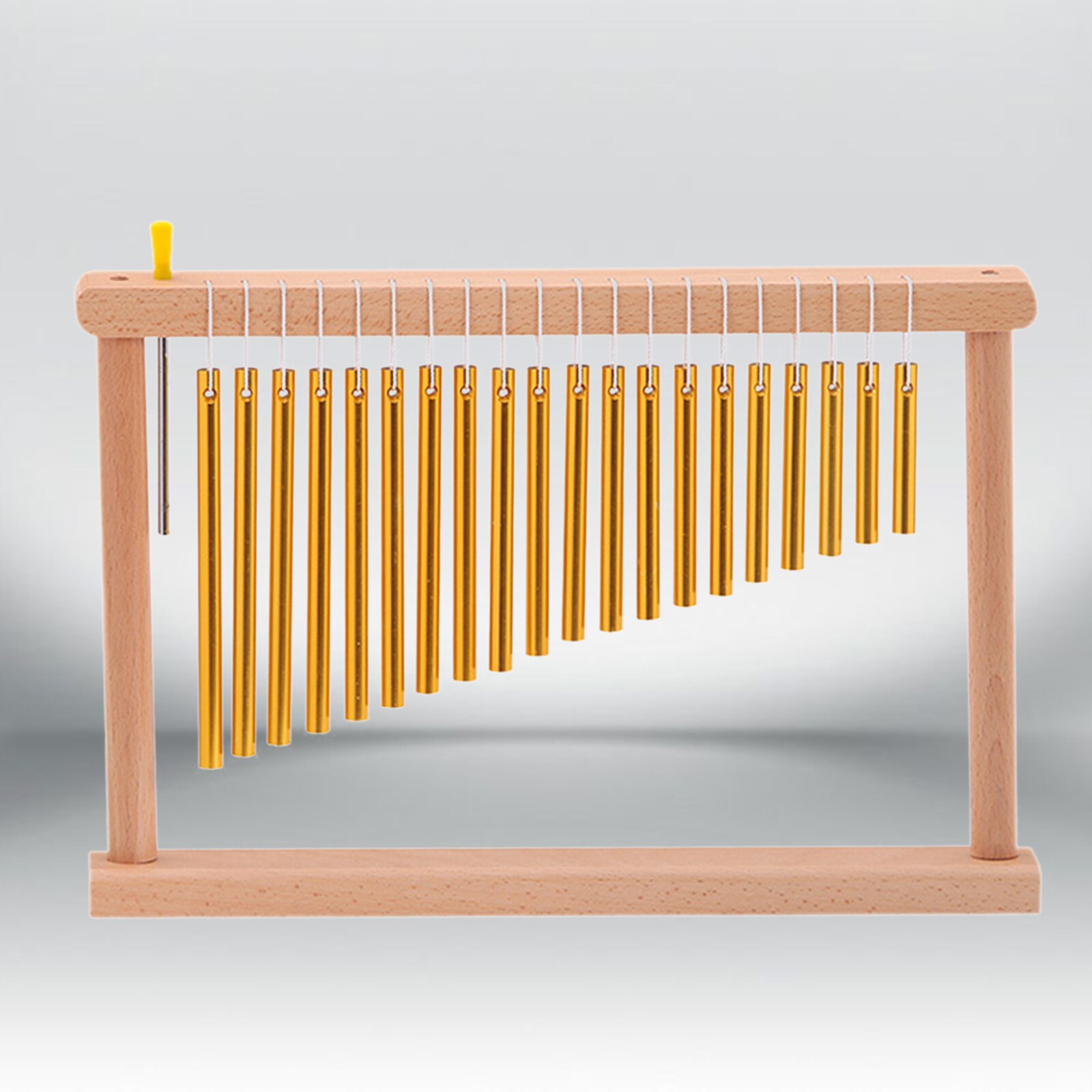 Premium Golden Bar Chimes 36 Bars Musical Instrument and Striker Meditation