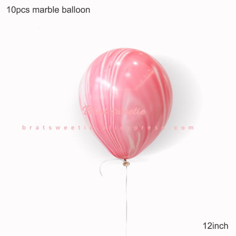 Unicorn Balloon Stand Holder Decoration Balloon Column Base Stand and Pole Ring Clip Kit Birthday Party Decorations Kids: 10pc marble red