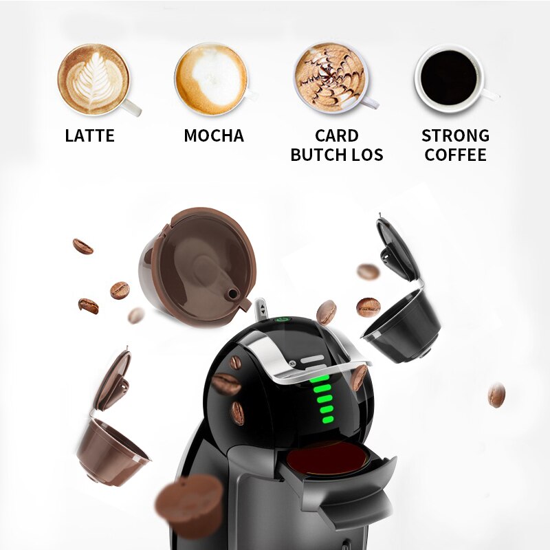 3 st/paket 3rd påfyllningsbara för dolce gusto kaffekapsel för dolci maskin återanvändbart dulce gusto kaffefilter