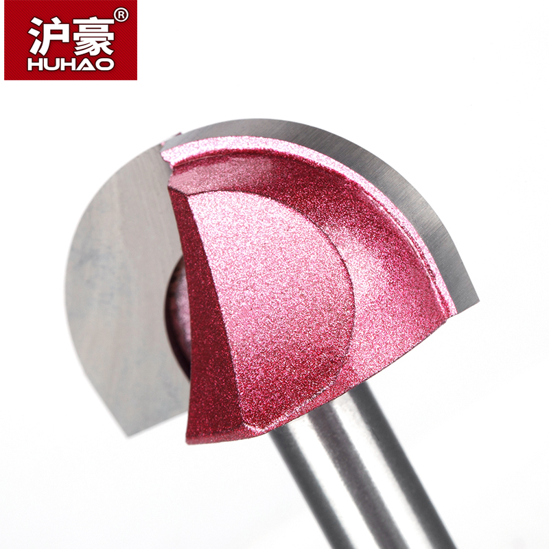 HUHAO 1pc Shank 8mm Radius Round Grooving Cove Box Bit CNC Round Nose Router Bits For Wood Industrial Grade Woodworking Endmill