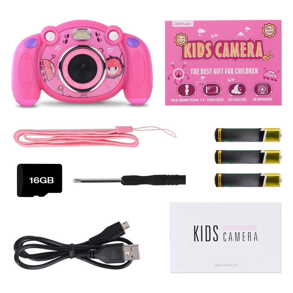 Child Camera HD Digital Camera 2 inch Cute Cartoon Camera Toys Children Birthday Child Toys Camera