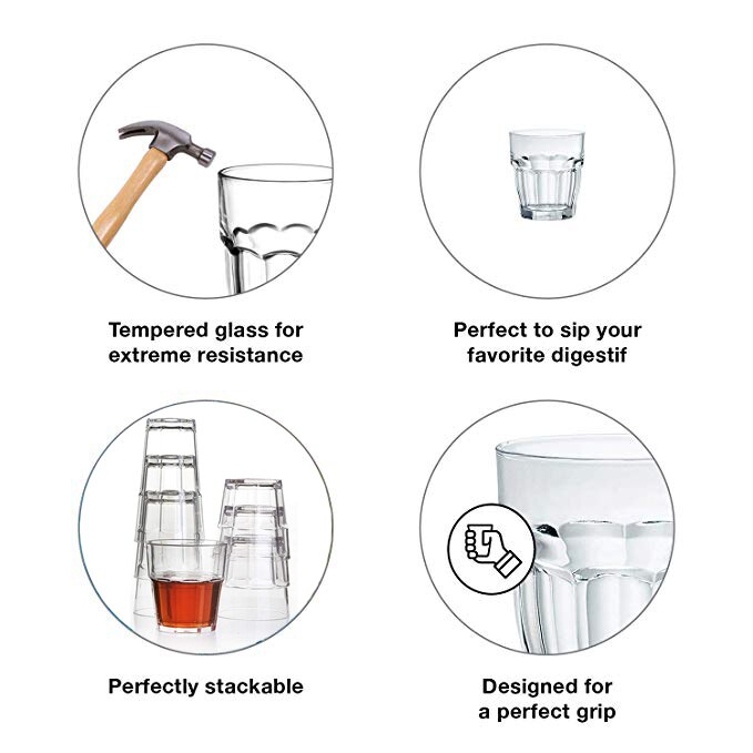 Daily Use Plastic Unbreakable Cups for Party Bar Family Stackable Juice Glasses Set Drinking Glasses For Soda Milk Beer Spirits