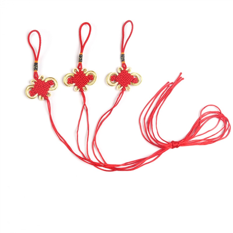 10 st Mini Chinese Knopen Kwasten Hanger Accessoires Thuis Textiel Gordijn Kleding Kwastje Handwerk Touw DIY Decoratieve Materiaal