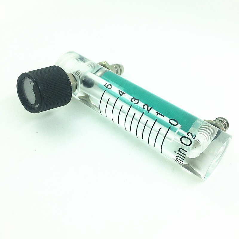 Luft oxygen gas flow meter flowmeter caudalimetro counter flow indicator  o2 oxigen gas meter flow device switch 0-5l/ min 93mm