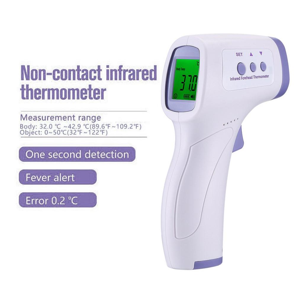 Infrarødt termometer digitalt infrarød feber øretermometer baby voksne udendørs hjemme pande krop berøringsfrit termometer