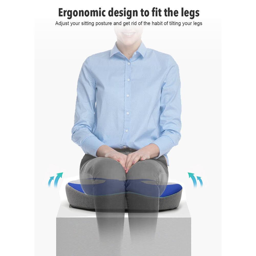 Memory Foam Zitkussen Orthopedisch Kussen Stuitbeen Bureaustoel Kussen Hip Autostoel Rolstoel Heupen Massage Wervels Seat Pad