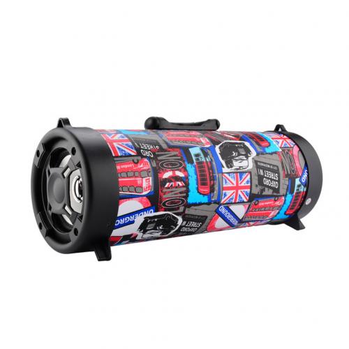 Outdoor Draagbare Draadloze Bluetooth Speaker Heavy Bass Stereo Tf/Aux Luidspreker Bluetooth Speaker Draadloze Luidsprekers: National Flag