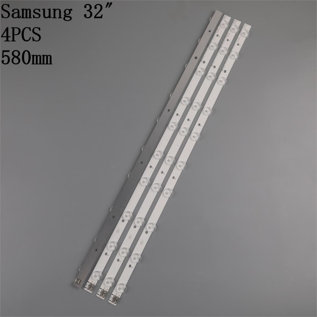 4Pieces/lot LED BACKLIGHT SET FOR SAMSUNG UE32EH5000 TV 32F-3535LED-40EA FROM LTJ320HN07-V A 58CM 10LED