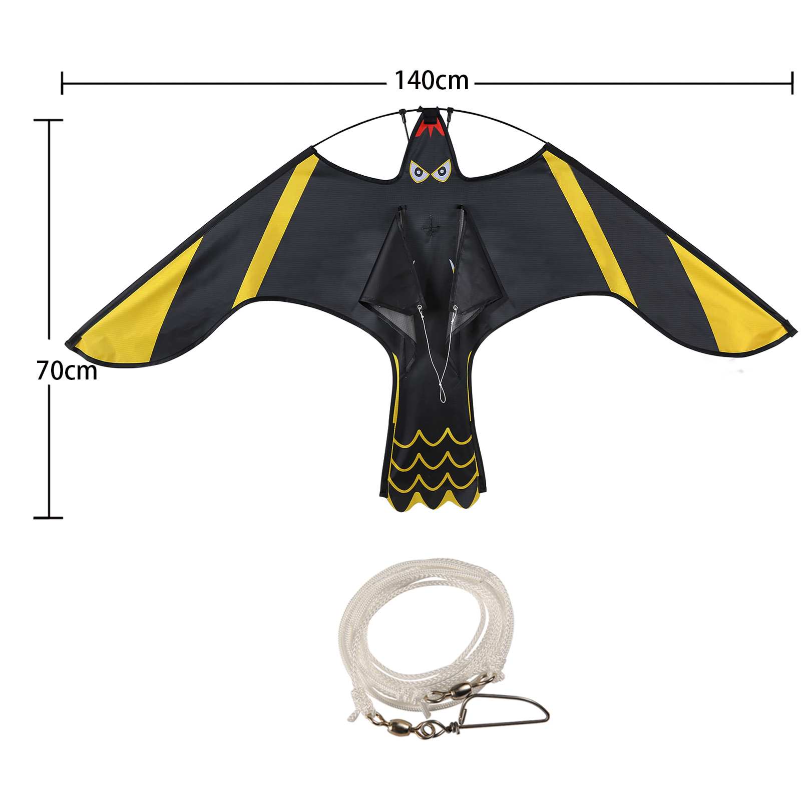 Anti Bird Flying Hawk Kite Bird Repeller Large Eagle Kites Scarecrow Decoy for Farm Garden Pest Bird Repellent
