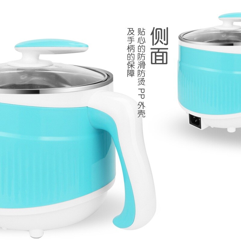 Mini Electric Multi Cooker Multifunctional 304 Stainless Steel Mini Electric Pot Soup Maker Student Pot Cooker Noodle Cooker