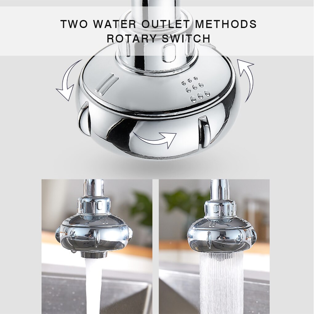 Universele Kraan Beluchter Water Tap Saver Keuken Beluchter Kraan Nozzle Anti-Splash Uitloop Extension Filter Verstelbare Diffuser