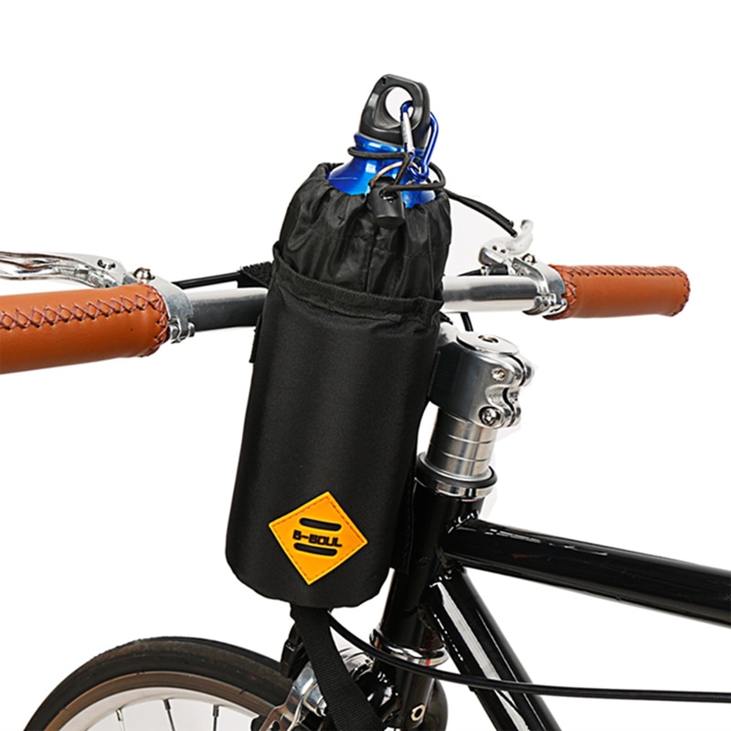 1pc vintercykel vandflaske isoleret taskeholder taske bærbar cykelhåndtag kedelpose styrestangs taske udendørs
