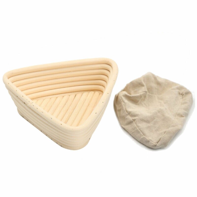 Oval/round/triangular bread fermentation basket with bottom cloth, bread dough fermentation basket, baking accessories: 16X16x6cm