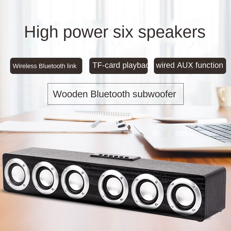 2022 new  m1 wooden house tv sound bully bluetooth speakers mobile wireless desktop subwoofer sound
