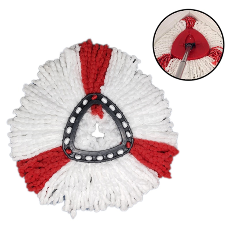 1pc udskiftning mikrofiber spin moppe ren genopfyldningshoved 360 roterende gulv moppe hoved husholdnings rengøringsværktøj til vileda o-cedertræ