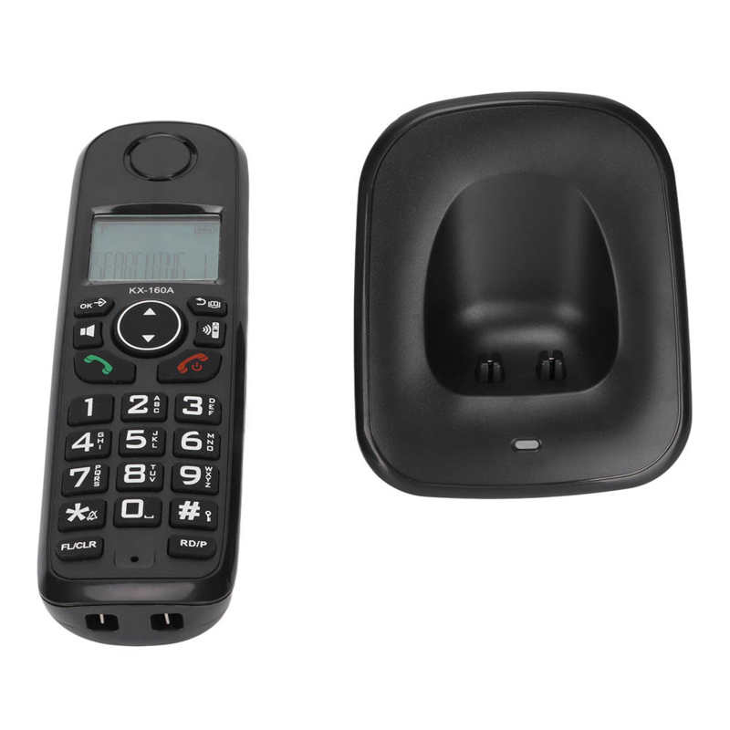 Digital Cordless Phone Home Landline Telephone with Caller ID Display Handsfree LCD Backlight Speed Dial Function for Home Hotel