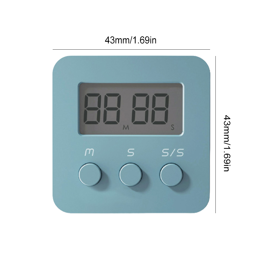 LCD Digital Timer Hanging Alarm Countdown Clock Time Management Teachers Cooking Baking Timing Device Bakery: c