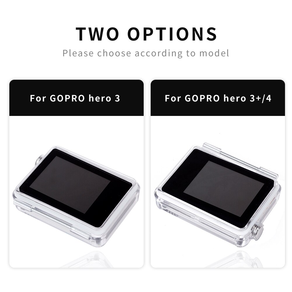 Monitor de pantalla Lcd para GoPro BacPac, accesorios para go pro Hero 3 3 + 4, pantalla Lcd + funda trasera para Gopro Hero 3 + 4