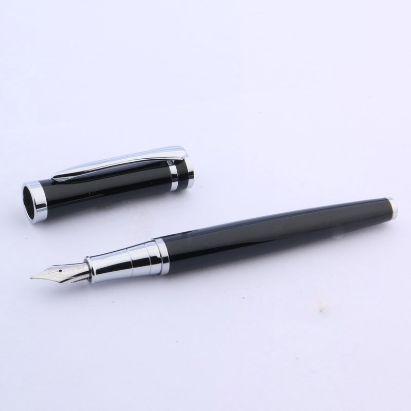 BAOER 3035 classic office silver black fountain pen