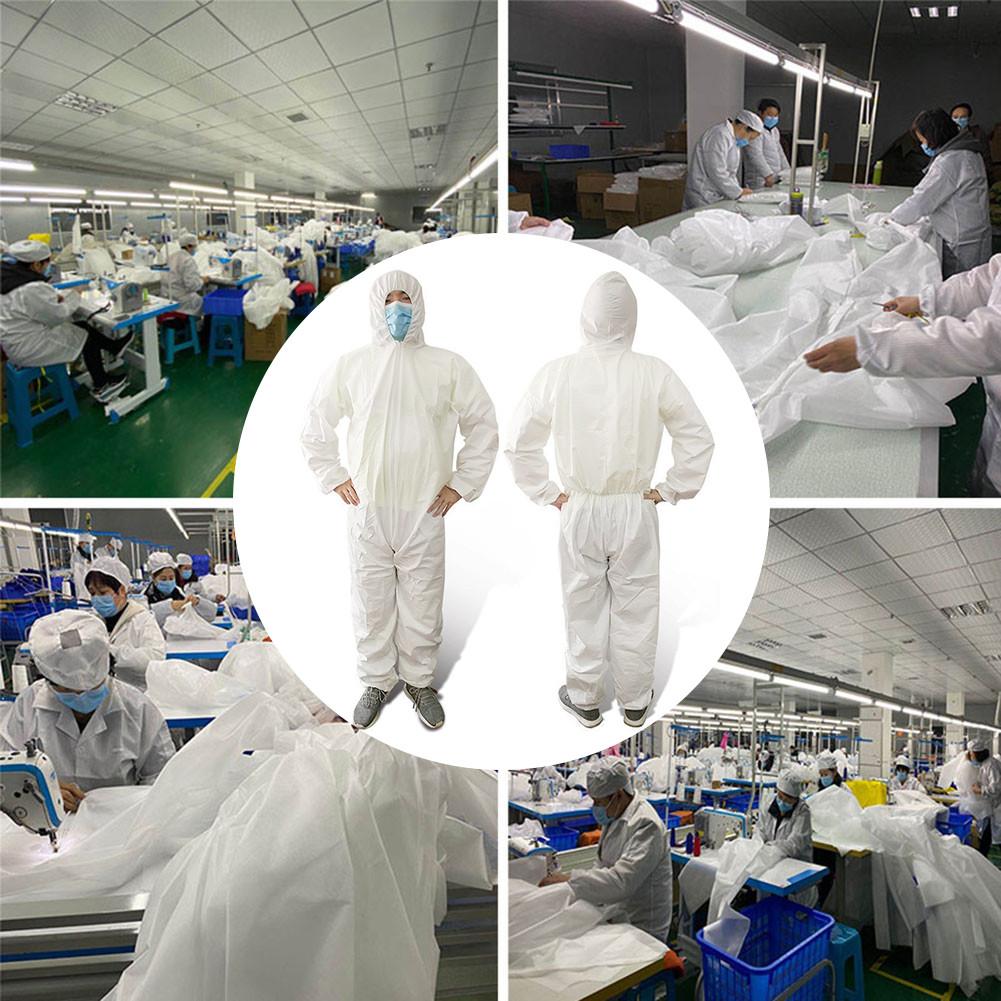 Disposable Protective Clothing One-piece Full-body Isolating Clothing White