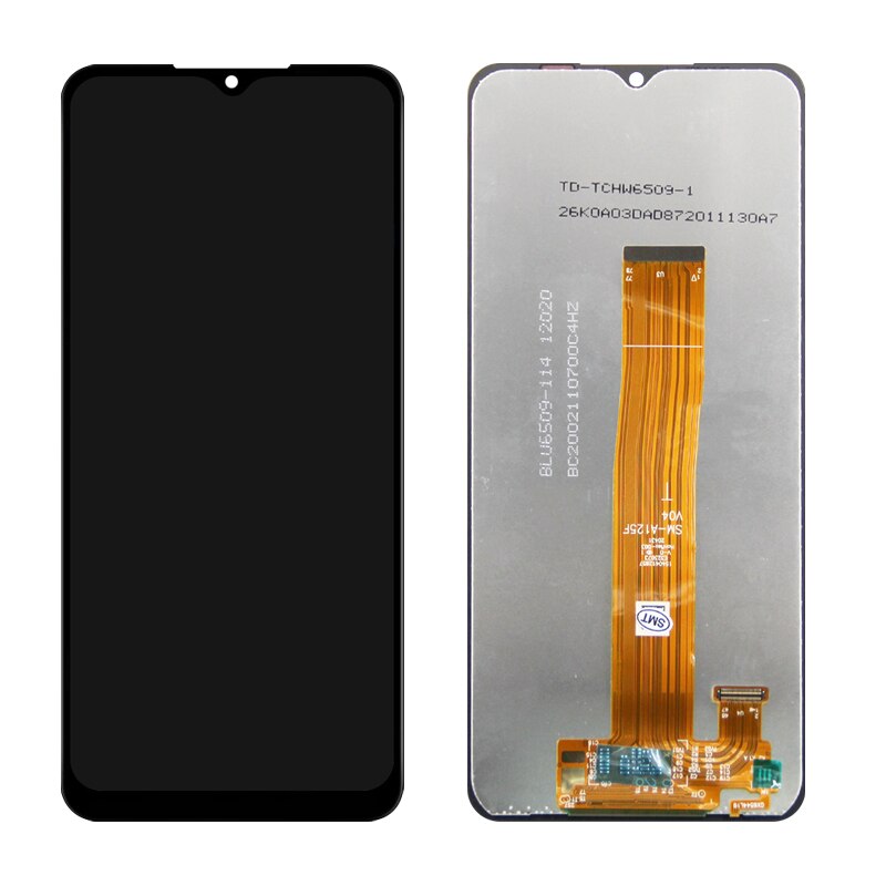 100% Originele 6.5 &#39;&#39;Display Voor Samsung Galaxy A12 Lcd A125F A125F/Ds Display Lcd Touch Screen Digitizer Vergadering vervanging: Original No Frame
