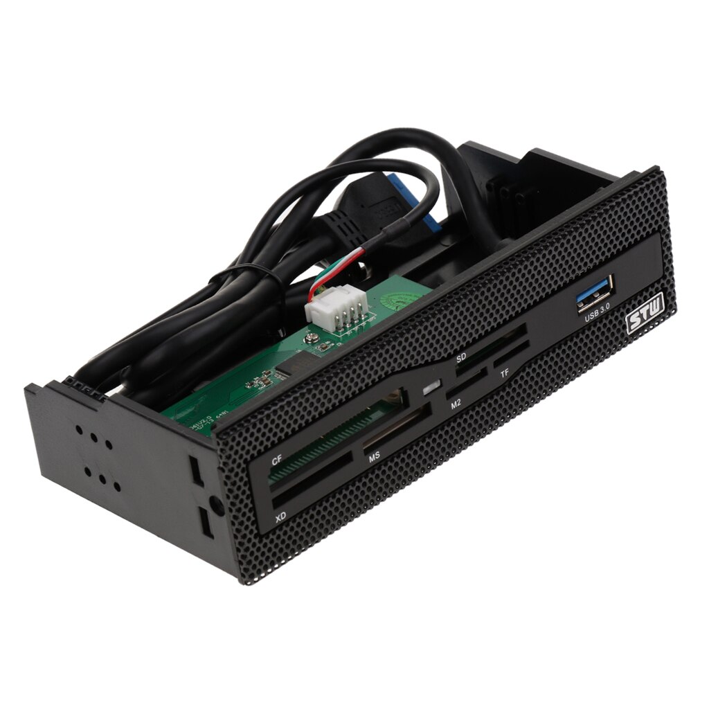 5.25'' USB3.0 Internal Memory Card Reader Multi-card Front Panel for Desktop