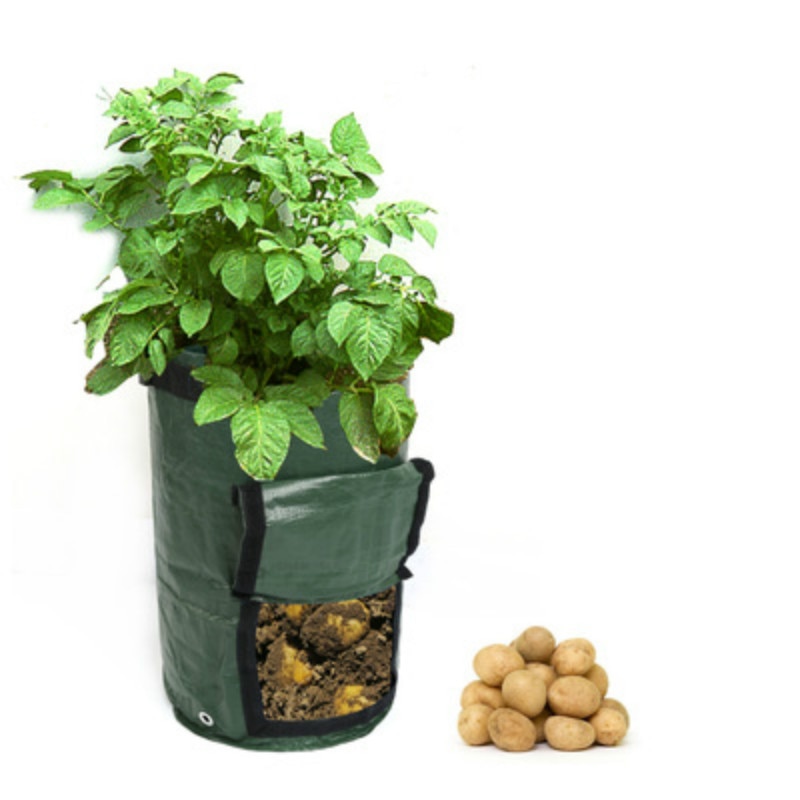 Potato Grow Container Bag DIY Planter PE Fabrics Planting Vegetable Gardening Thicken Pot Planting Grow Bag Garden Tool
