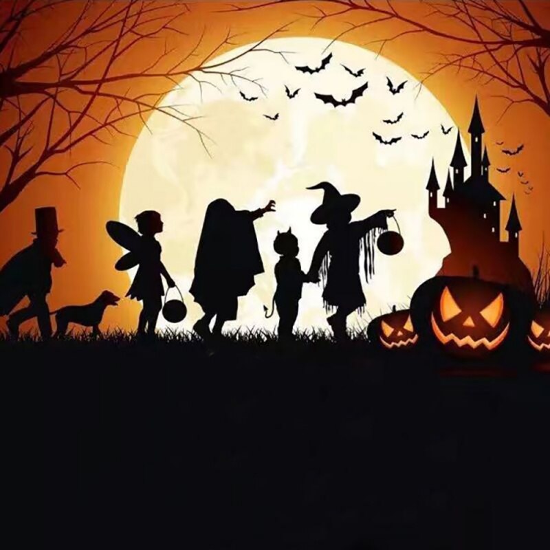 Tents Halloween Play Tent Kids Pumpkin Face Printed Folding Interactive Toy Indoor Outdoor Camping Fishing Accessories