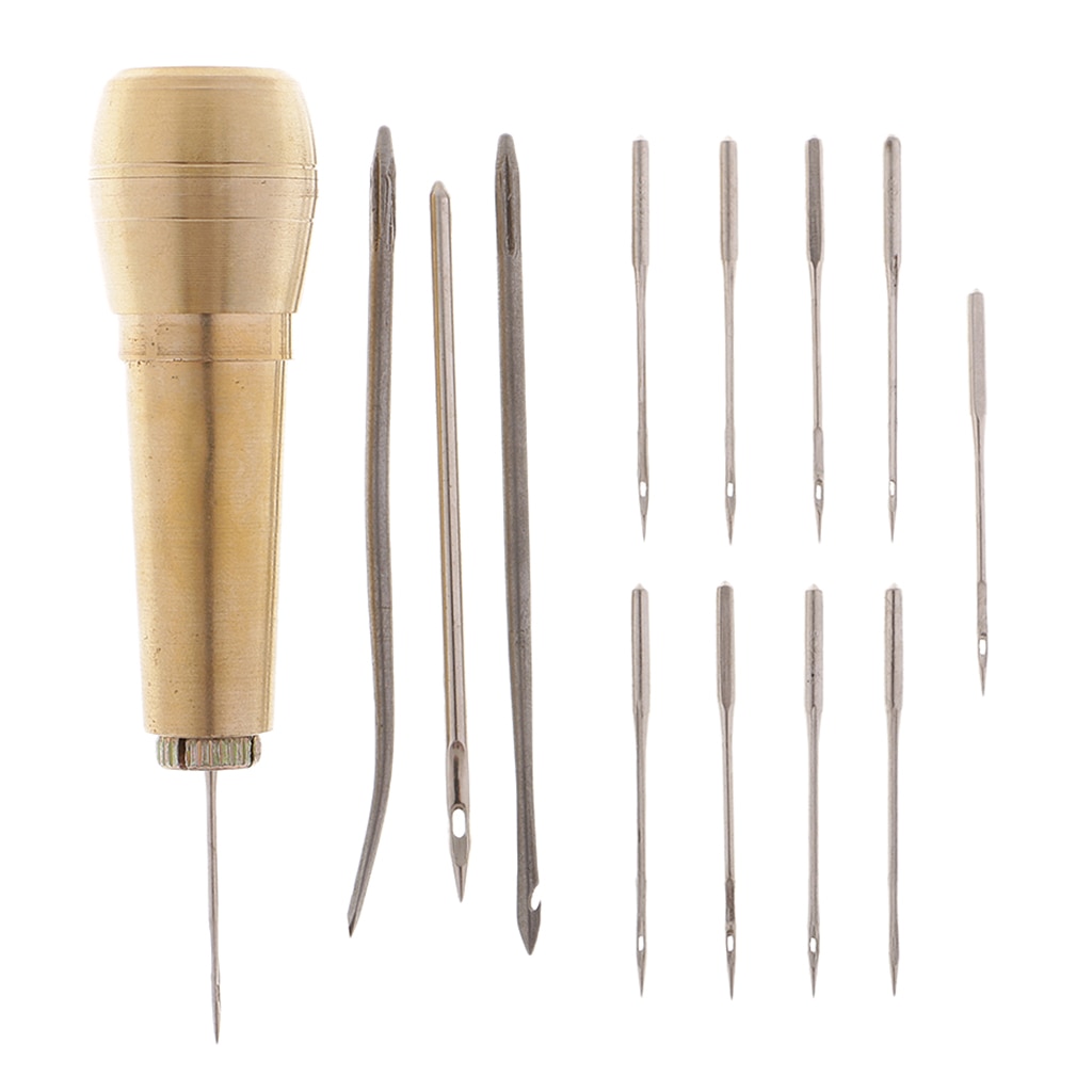 1 Set Sewing Shoe Repair Sewing Tool Needle Awl Leather Craft Boots Kit Tool