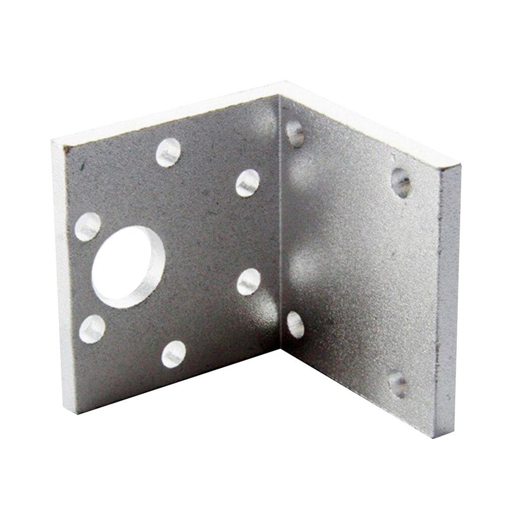 Silver 37mm DC Gear Motors Mounting Bracket, L-shape Fixed Seat, Gear Reduction Motor Holder