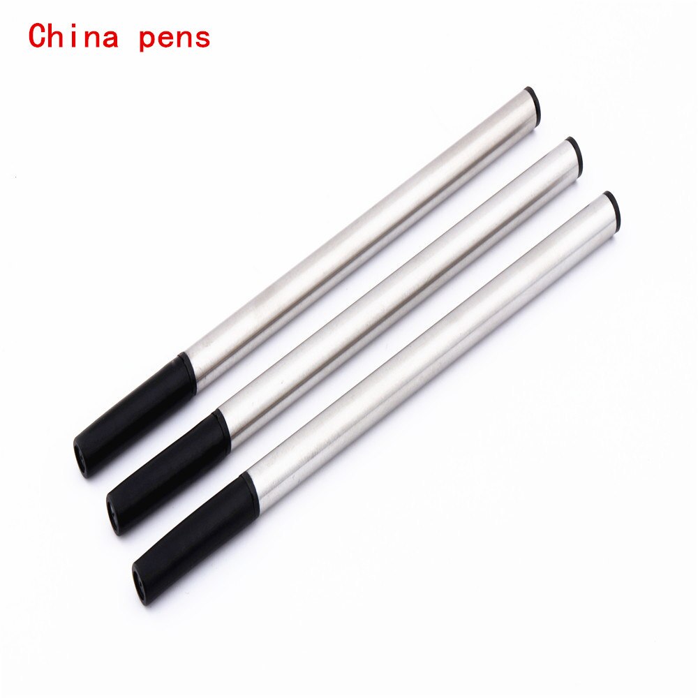 de lujo Tamaño 111 mm Tinta agua 3 piezas Negro para azul Recambio Rollerball Pen oficina Punta de 0,5 mm Adecuado para muchos tipos de