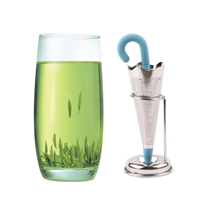 Silicone Tea Infuser Reusable Tea Strainer Sweet Leaf with Tray Novelty Tea Ball Herbal Spice Filter Tea Tool