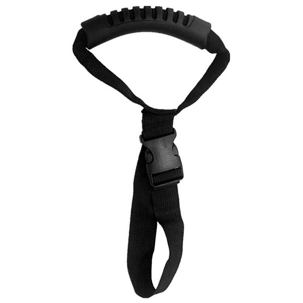 Car Grab Handle Adjustable Standing Aid Safety Handle Vehicle Support Portable Nylon Grip Handle Car Assist Device Black