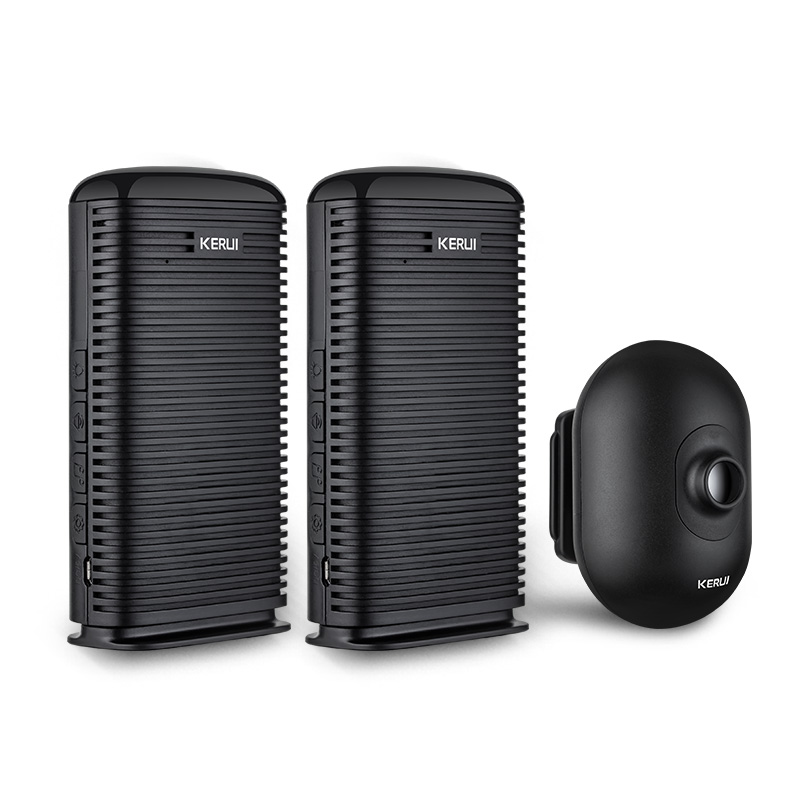 KERUI DW9 Garage Alarm Draadloze oprit Welkom Inbraakalarm Waterdichte Outdoor PIR Bewegingssensor Detector Beveiliging: MULTI / ons aansluiten