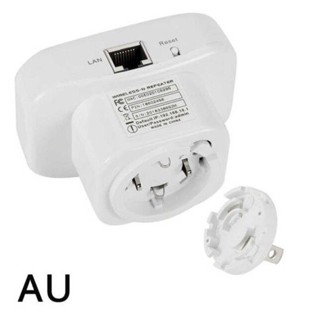 300Mbps Wi-Fi Repeater - Wireless-N 802.11g AP Router Extender - Signal Booster: AU Plug