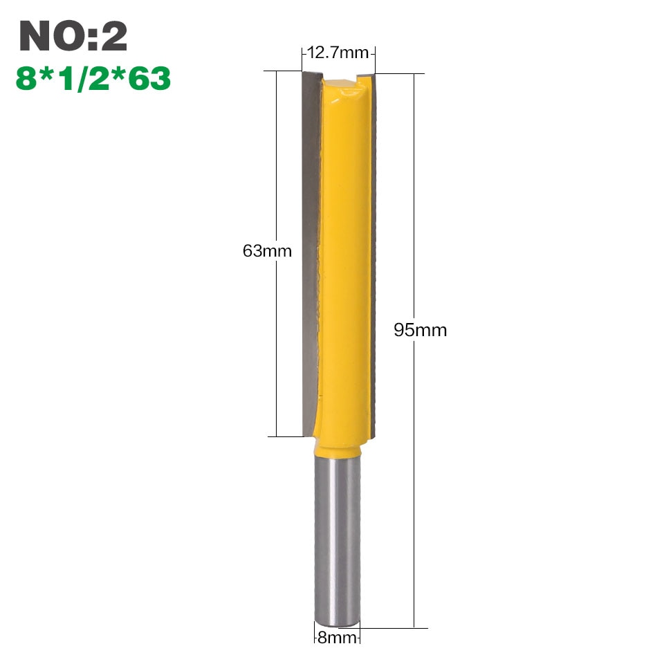 1 pc Straight/Dado Router Bit 1/2" Dia. X 3" Length - 8" Shank Woodworking cutter Wood Cutting Tool