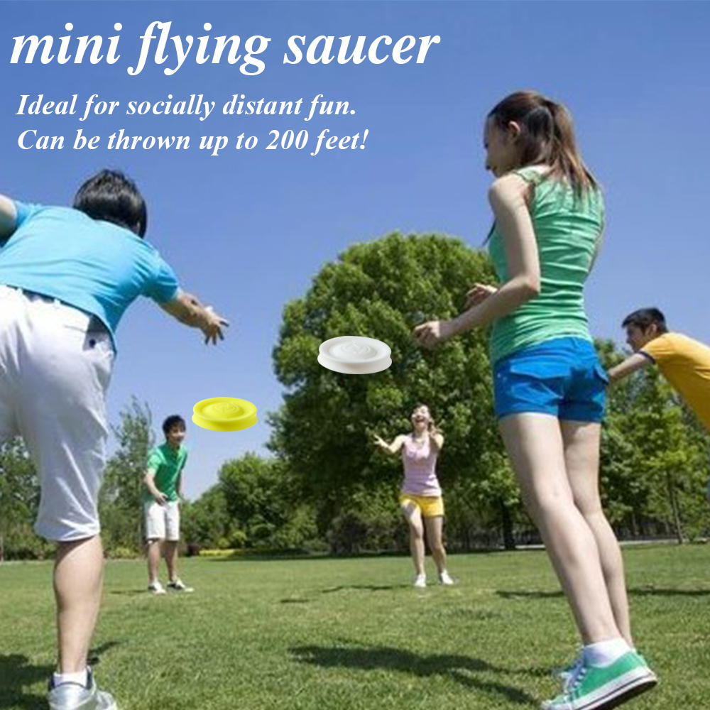 1Pcs Mini Siliconen Gel Flying Disk Strand Outdoor Sport Decompressie Speelgoed Strand Amusement Speelgoed Kids Volwassenen